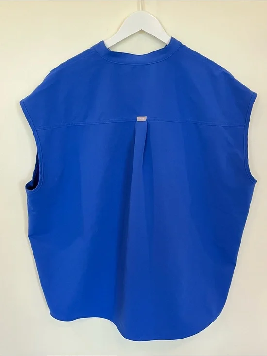 Figs Scrub Top Womens XXL Blue Rafaela Oversized Technical Collection Nurse - Picture 4 of 5